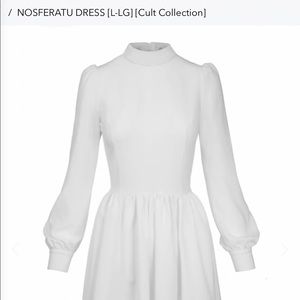 DEANDRI Nosferatu dress in White Size Small